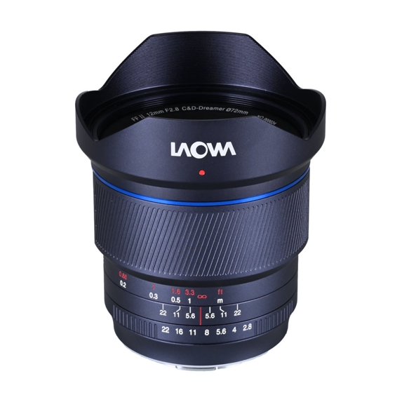Laowa 12mm f/2.8 Lite Zero-D FF for L Mount - Ultra-Wide 122-degree Angle, Zero Distortion with 14 Aperture Blade (Black)