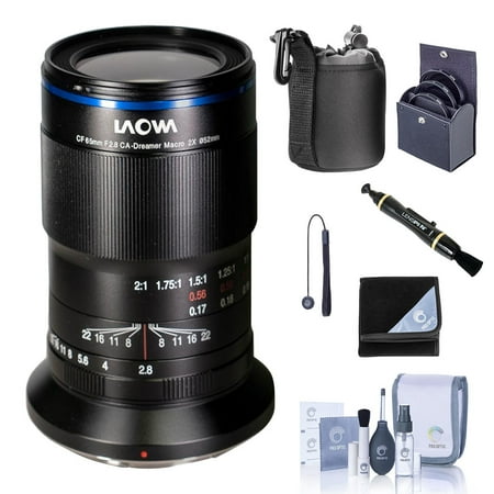Venus Laowa 65mm f/2.8 2X Ultra Macro APO Lens for Nikon Z, Bundle with ProOptic 52mm Filter Kit, Cleaning Kit, Lens Cap Tether, Lens Cleaner