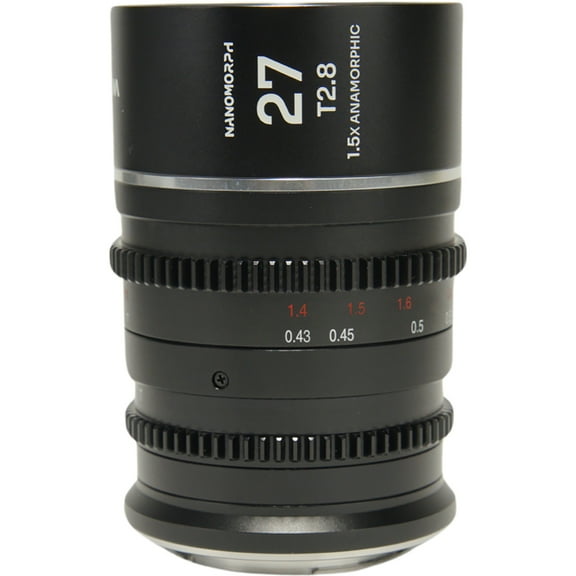 Venus Laowa Nanomorph 27mm T2.8 1.5x S35 Anamorphic Lens for Canon RF, Silver Flare