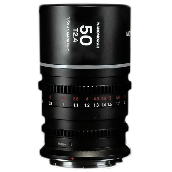 Venus Laowa Nanomorph 50mm T2.4 1.5x S35 Anamorphic Lens for Leica L, Silver Flare