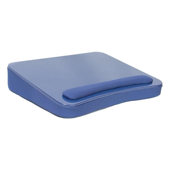 Lap Desk Blue - Portable Laptop Desk for Bed, Couch, Floor; Lightweight Lapboard with Device Holder & Cushion; Ideal for Work, Study, Gaming, Reading