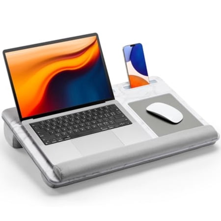 Lap Desk - Fits up to 17 Inch Laptop Desk, Built in Mouse Pad and Wrist Pad for Notebook, Laptop, Tablet, Lap Stand with Tablet, Pen and Phone Holder