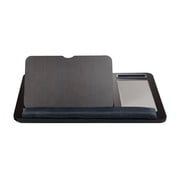 Incipio Portable Lap Desk Workstation with Cushion Base, Mouse Pad, Phone Holder Slots, Adjustable Stand - Gray