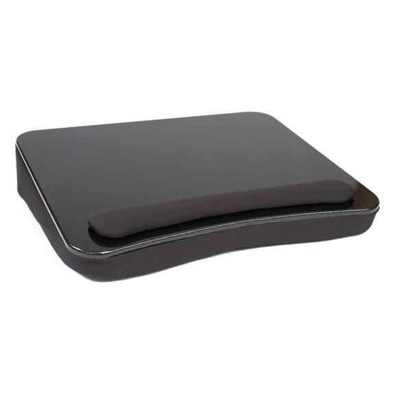 Lap Desk - Memory Foam Cushion - Large Surface Area for Crafts, Reading and Laptops - Supports Laptops up to 17 inches - Black