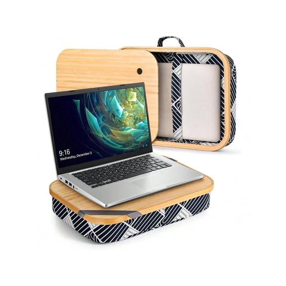Lap Desk With Storage, Cover Removable Lap Desk Lap, Computer Laptop Stand On Lap, Work On Bed Or Couch, Write Or Draw On Your Lap