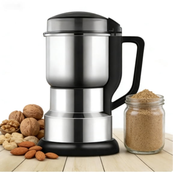 LapEasy 400g/0.882lb Electric Grain Grinder Mill, Safety Upgraded 400W High-Speed Spice Herb Grinder for Dry Spice Grains Coffee Rice