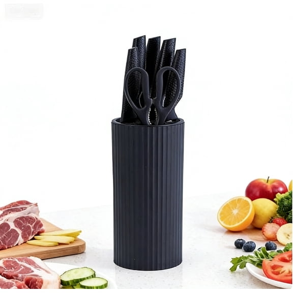 LapEasy 7pcs Kitchen Knife Set, Professional Ultra Sharp Chef Knife Set with Scissors