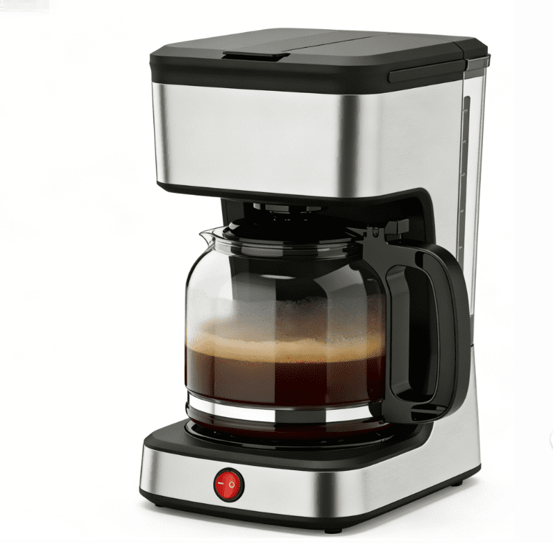 LapEasy Drip Coffee Maker, 1.8L/15 Cups, Fast Brew, Removable Washable Filter, Anti-Drip, Black