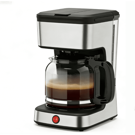 LapEasy Drip Coffee Maker, 1.8L/15 Cups, Fast Brew, Removable Washable Filter, Anti-Drip, Black