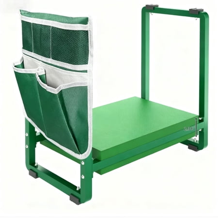 LapEasy Garden Kneelers Seat with Thicken & Widen Soft Kneeling Pad, 10.2" Wider Garden Kneeler and Seat with Handle, Gardening Gifts for Women Mom Men Seniors (Green)