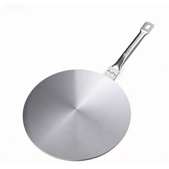 LapEasy Heat Diffuser Plate for Gas Electric Cooktop, Stainless Steel Heat Difusser Converter Disk with Ergonomic Handle for Milk Coffee, 9.25inch