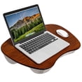 thumbnail image 1 of LapGear Bamboo Lap Desk for up to 17.3" Laptops, Java, 1 of 7