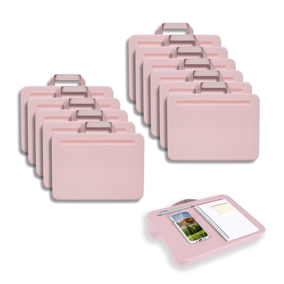 LapGear Compact Lap Desk, 12-Pack, Rose Quartz
