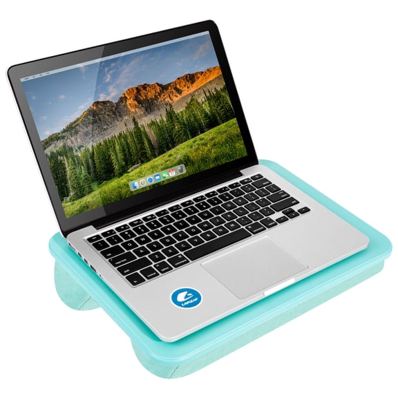 LapGear Compact Lap Desk with Handle, Aqua Sky