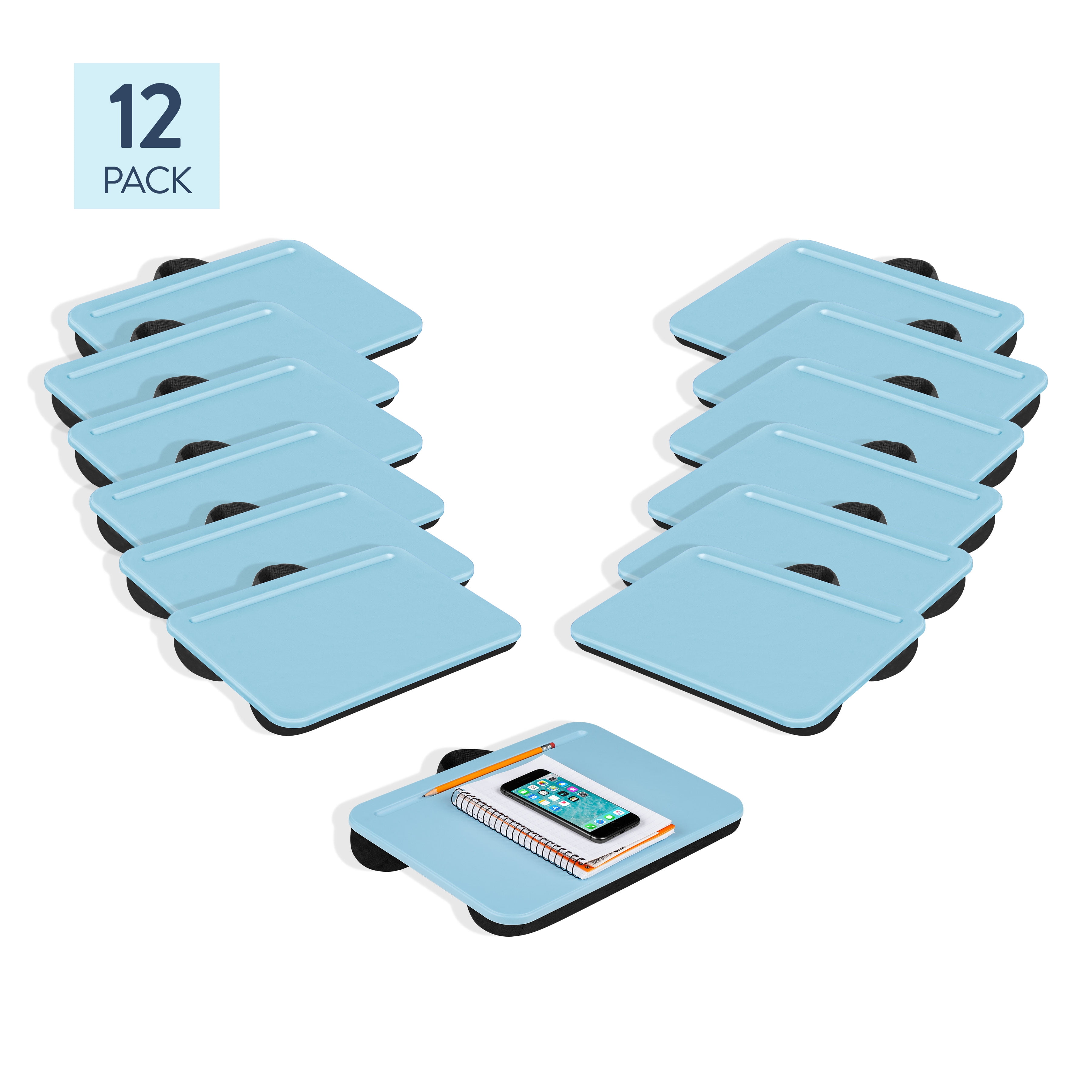 LapGear Compact Lap Desk Pack of 12 Alaskan Blue
