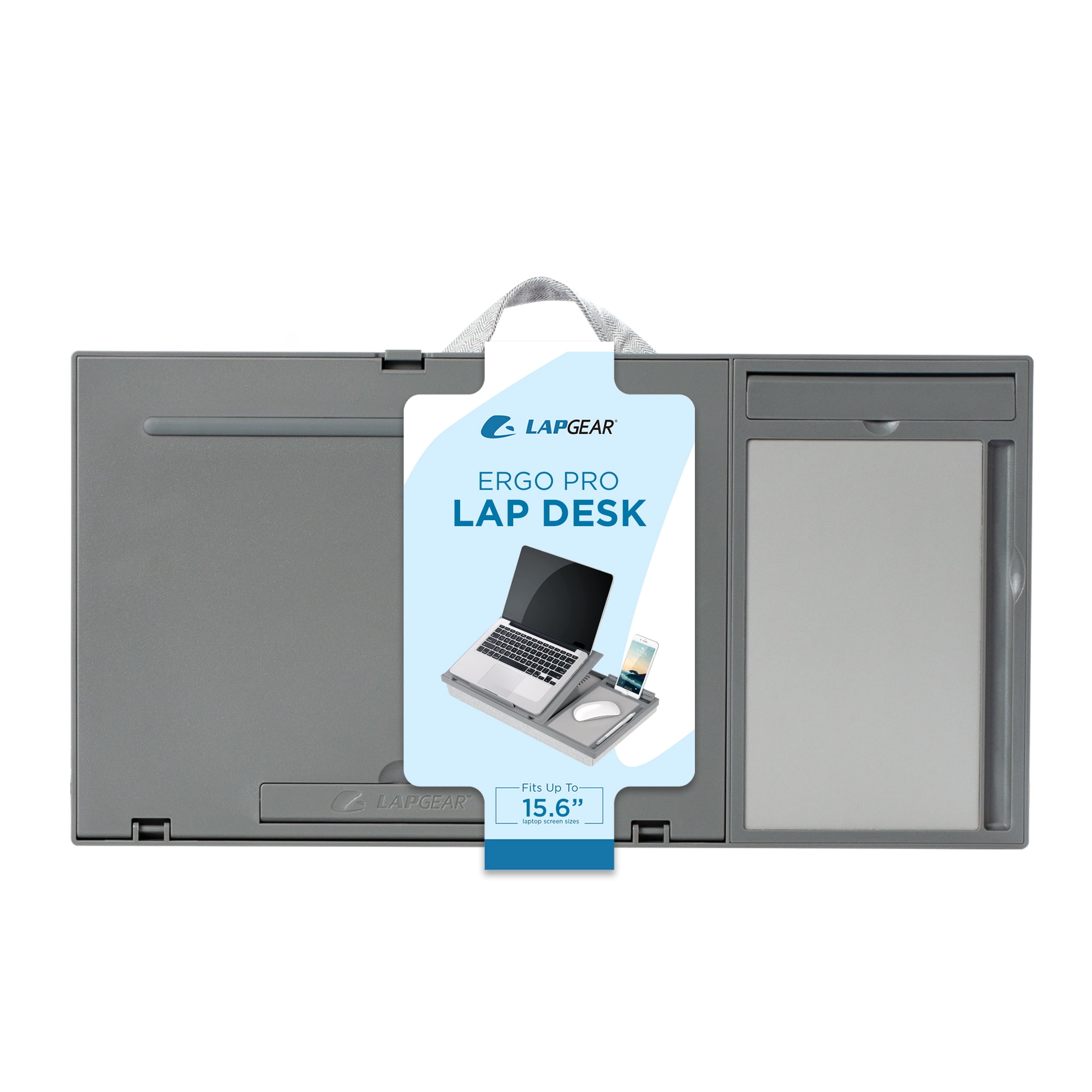 LapGear Ergo Pro Lap Desk, Adjustable Tilt, Fits up to 15.6in Laptop