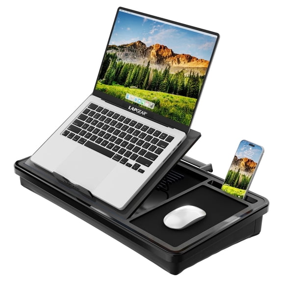 LapGear Ergonomic Pro 2.0 Lap Desk, Black