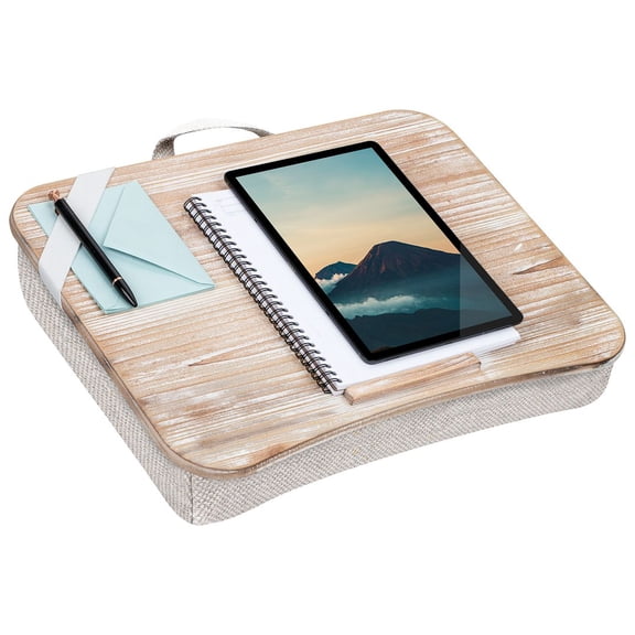 LapGear Heritage Lap Desk, Fits up to 17.3" Laptops, White Wash