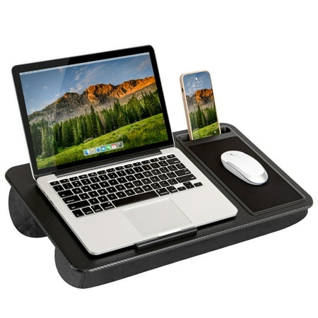 LapGear - Home Office Lap Desk for 15.6" Laptop - Black Carbon