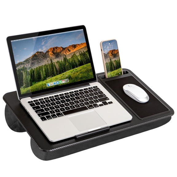 LapGear Home Office Lap Desk, Black Carbon