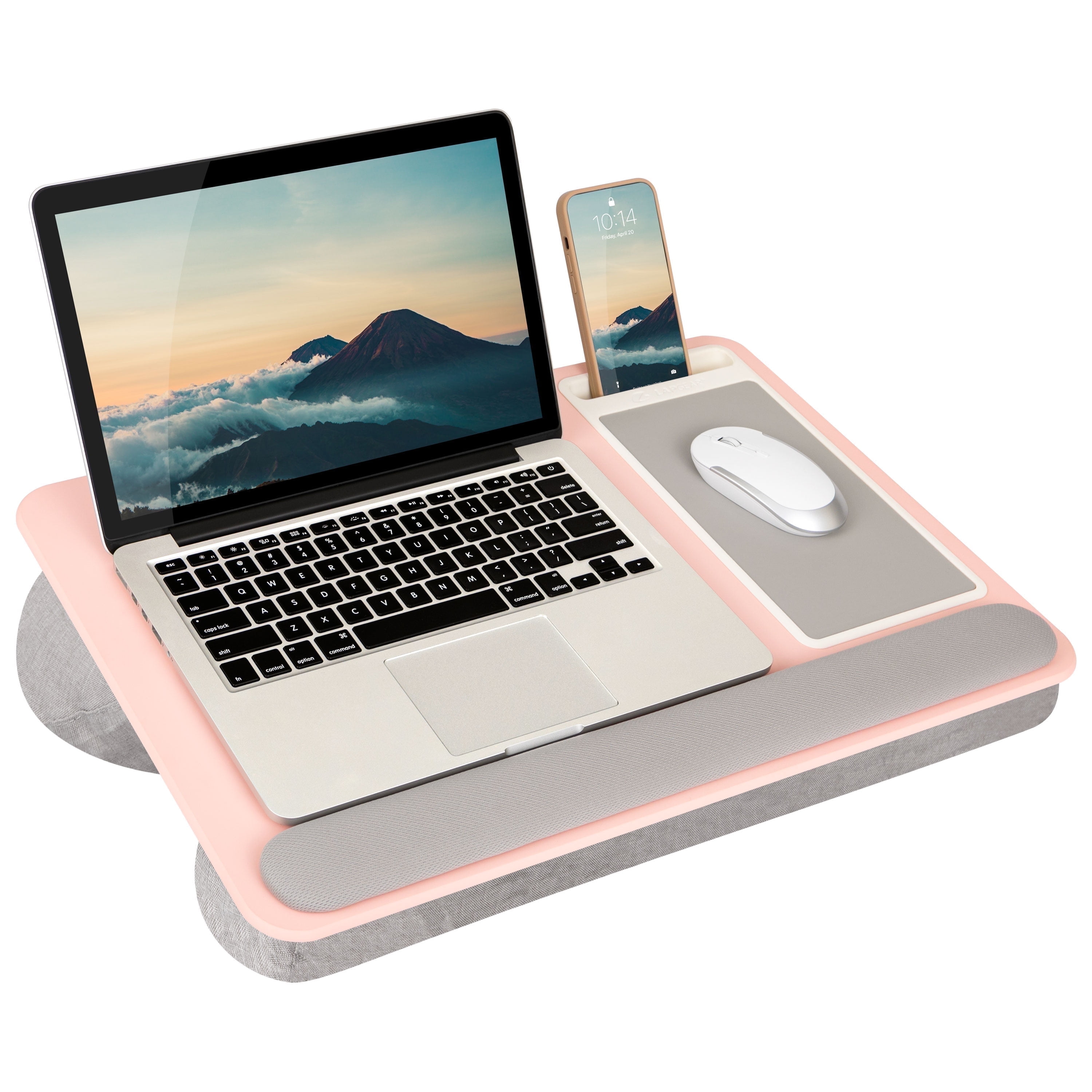 LapGear Home Office Pro Lap Desk, Blush Pink