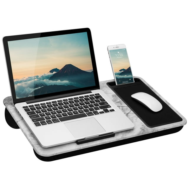 LapGear® Home Office Lap Desk - White Marble