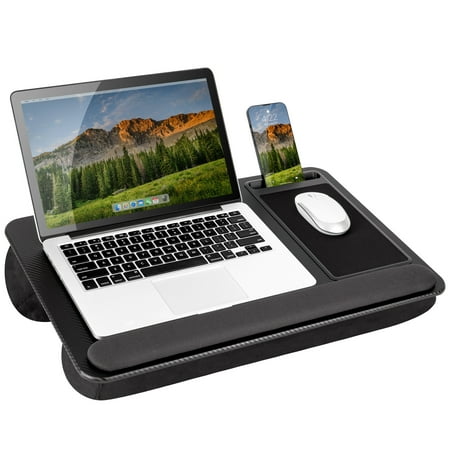 LapGear - Home Office Pro Lap Desk for 15.6" Laptop - Black Carbon