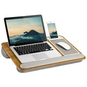 LapGear Home Office Pro Lap Desk with Wrist Rest, Mouse Pad and Phone Holder, 21.1" x 14", Multiple Colors