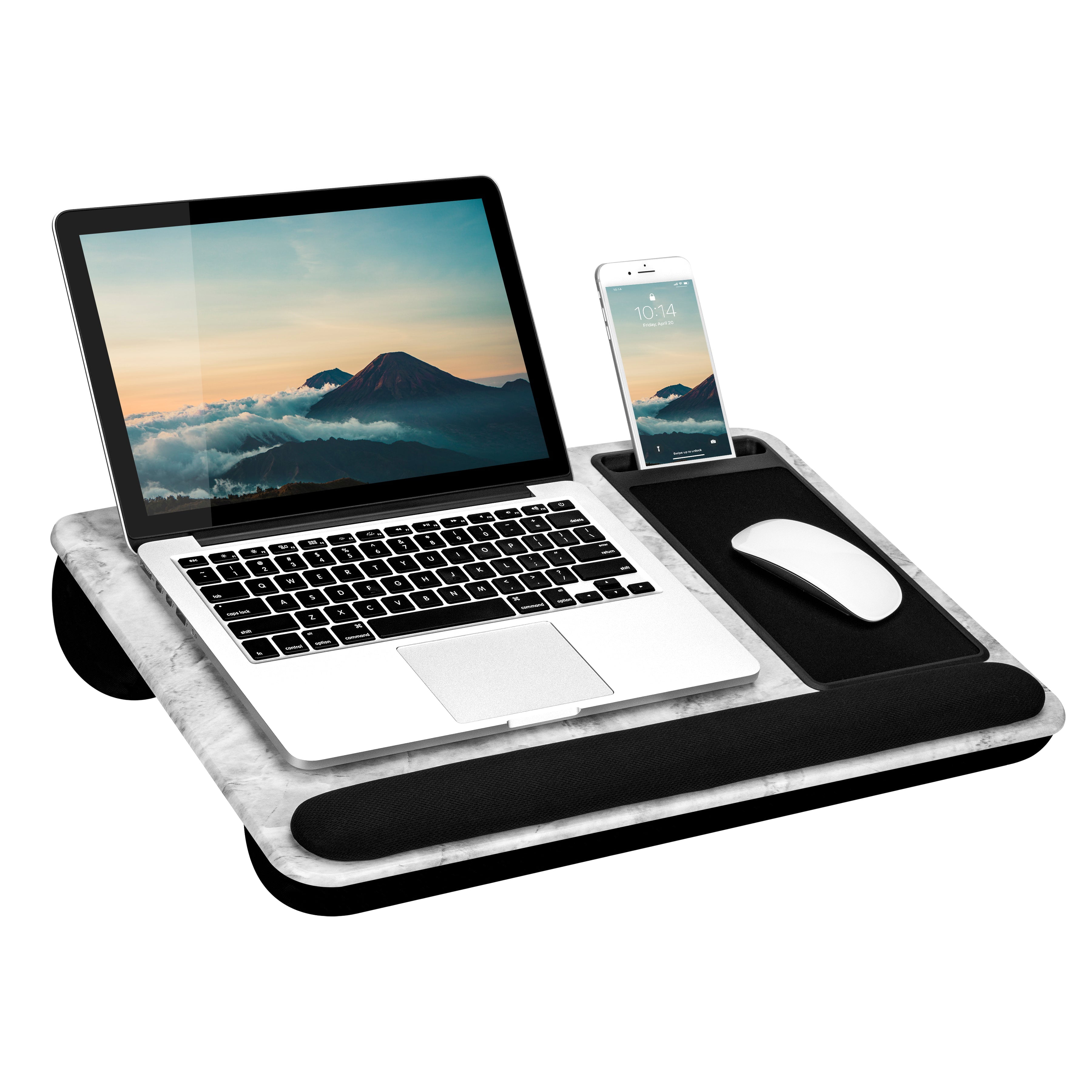 LapGear Home Office Pro Lap Desk, White Marble