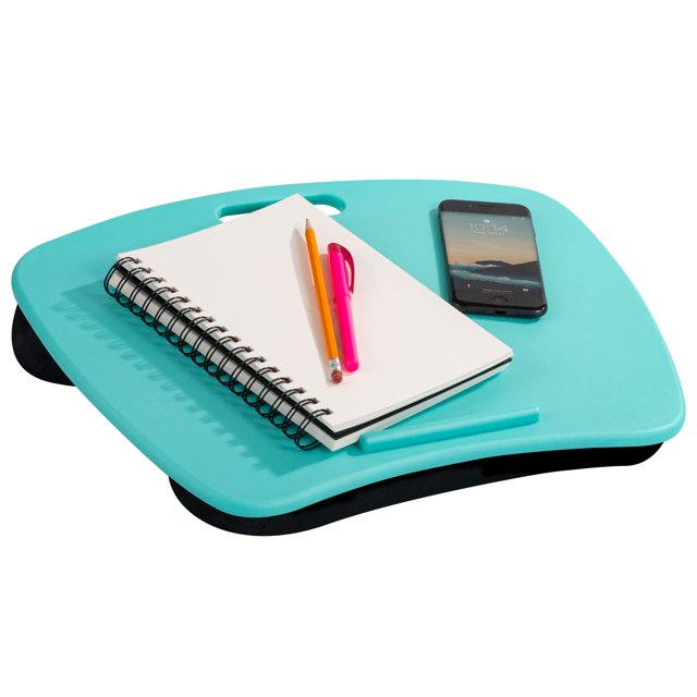 LapGear Lap Desk, Device Ledge and Pillow, 17" x 13", Multiple Colors