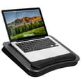 thumbnail image 1 of LapGear Memory Foam Lap Desk w/ Wrist Rest, Fits 15.6" Laptop, Black Carbon, 1 of 6
