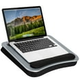 thumbnail image 1 of LapGear Memory Foam Lap Desk w/ Wrist Rest, Fits 15.6" Laptop, Silver Carbon, 1 of 6
