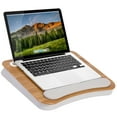 thumbnail image 1 of LapGear Memory Foam Lap Desk w/ Wrist Rest, Fits 15.6" Laptop, White Oak Woodgrain, 1 of 6