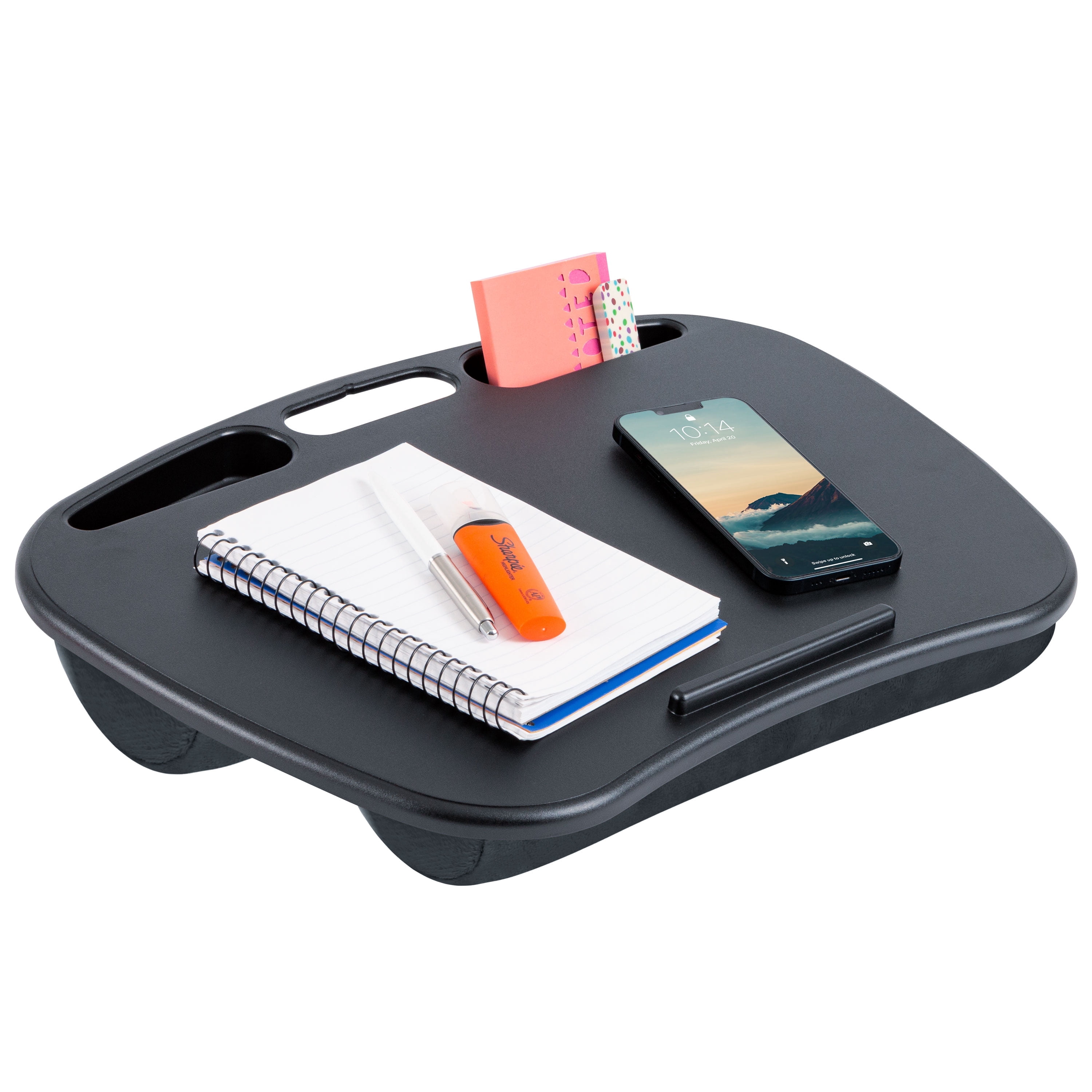 LapGear MyDesk Lap Desk, Fits 15.6" Laptop, Black