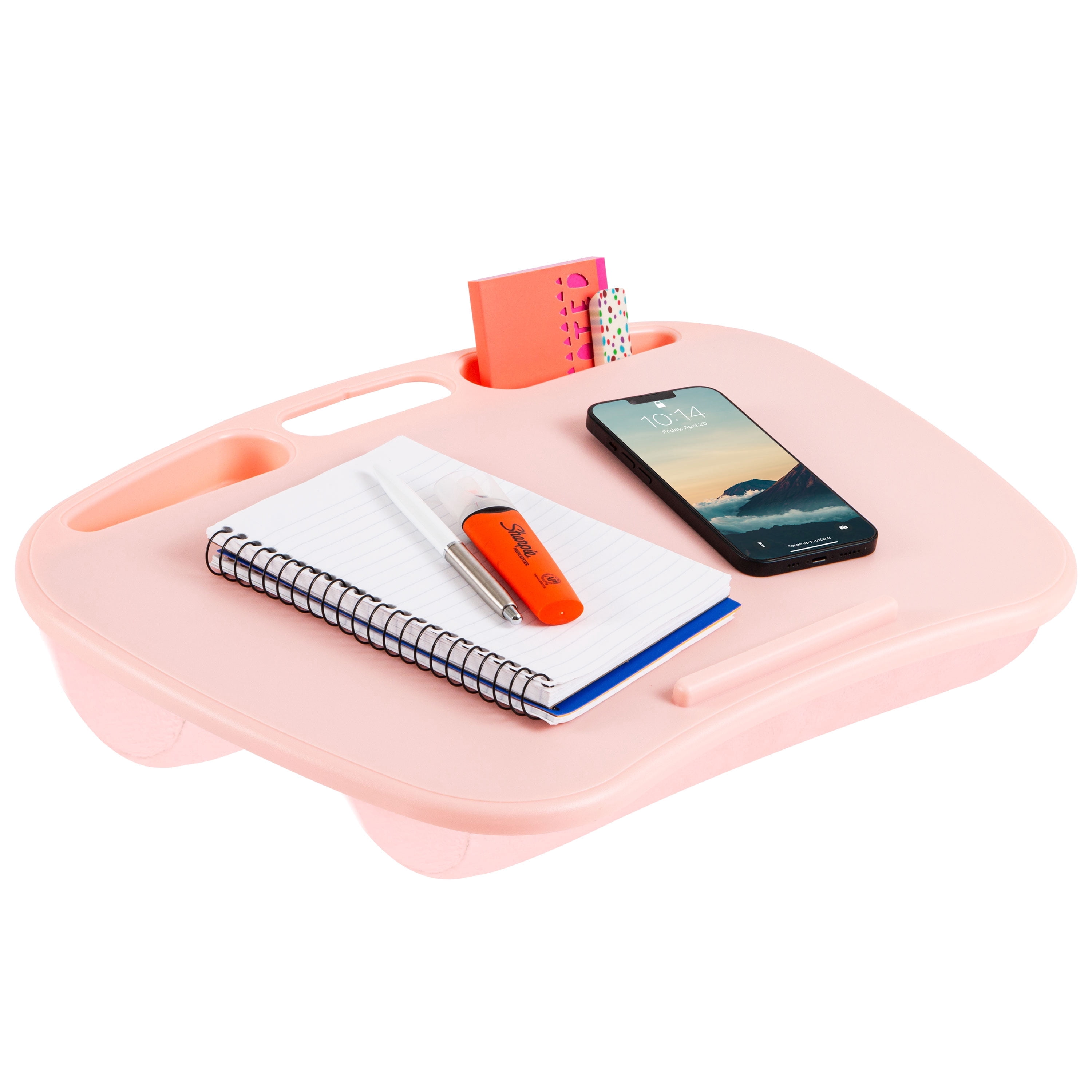 LapGear MyDesk Lap Desk, Fits 15.6" Laptop, Rose Quartz
