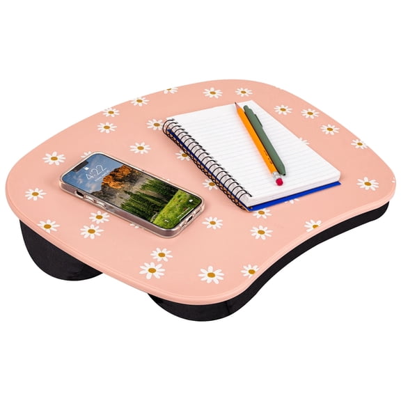 LapGear MyStyle Portable Lap Desk, Fits up to 15.6" Laptop, Pink Daisy