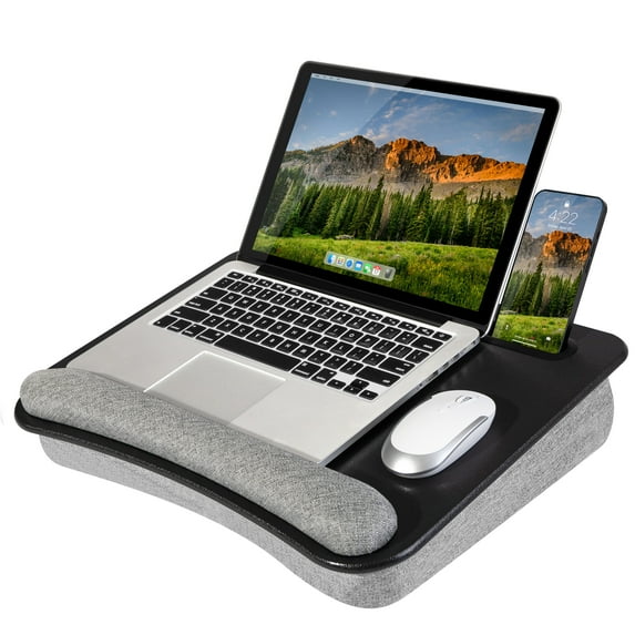 LapGear Portable Laptop Lap Desk, Fits up to 15.6" Laptop, Black