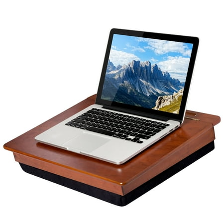 LapGear Schoolhouse Wooden LapDesk with Storage, Mahogany