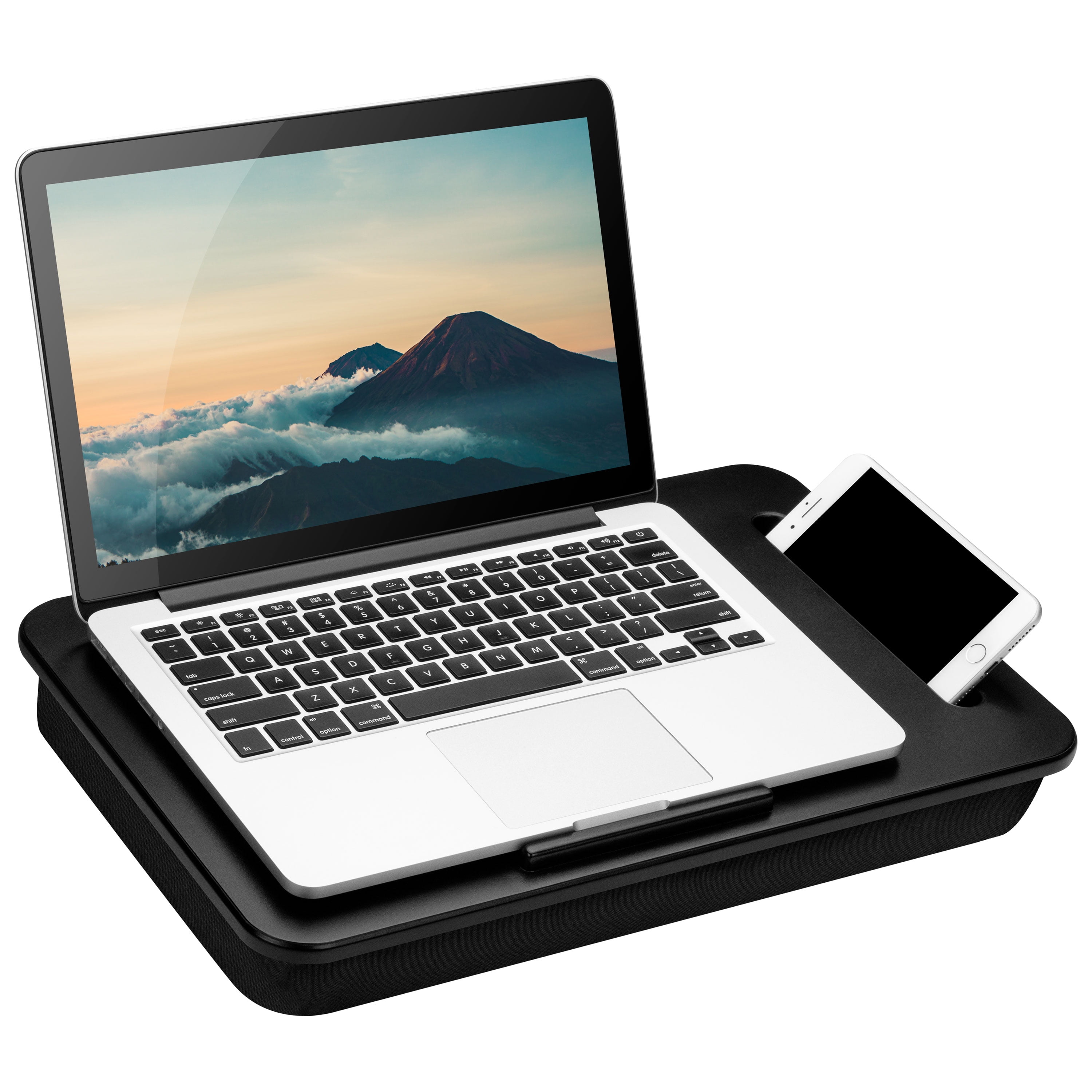 "LapGear Sidekick Portable Lap Desk with Phone Holder, Cushioned for