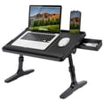 thumbnail image 1 of LapGear Tilt Table Lap Desk, Fits 17.3" Laptop, Black Leather, 1 of 7
