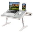 thumbnail image 1 of LapGear Tilt Table Lap Desk, Fits 17.3" Laptop, Gray Leather, 1 of 7