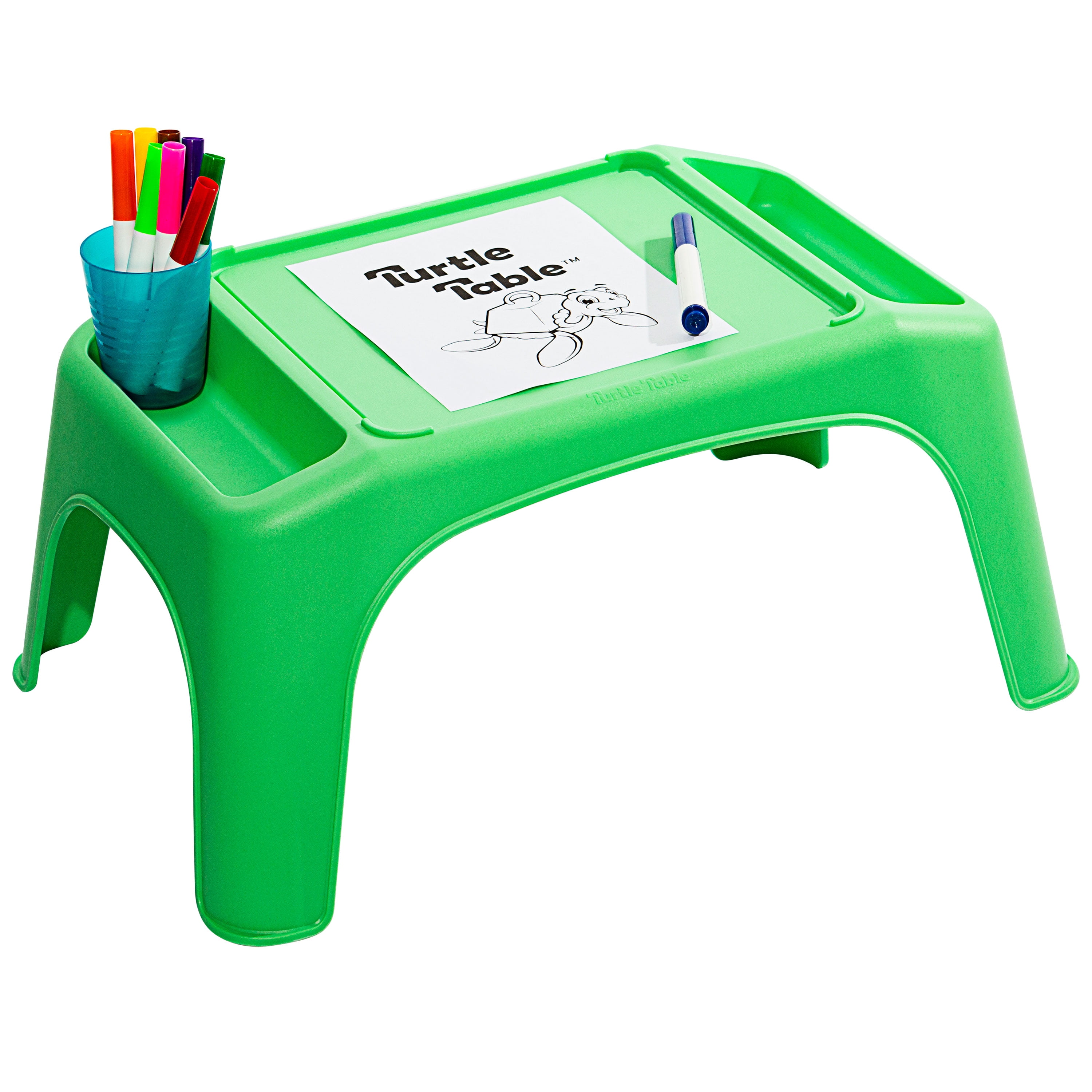 LapGear Turtle Table Kids Activity Lap Desk Tray with Storage