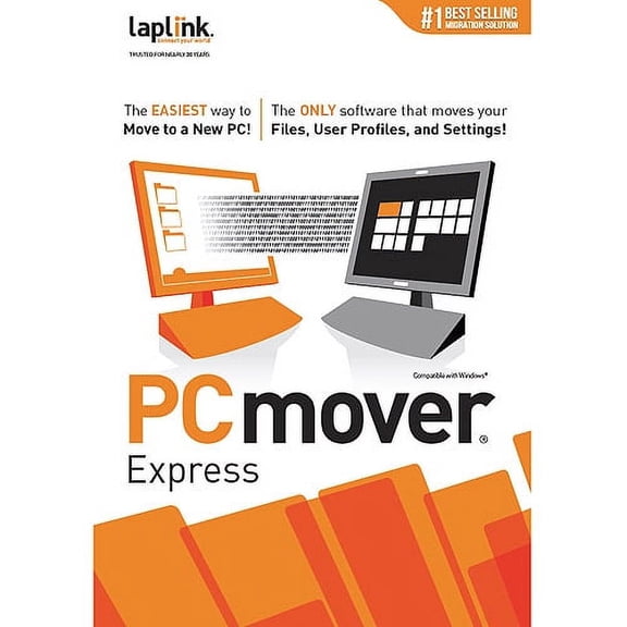 LapLink PAFGPCMX8P0DMDEN PC Mover Express 8 (Digital Code)