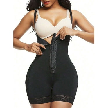 LapaPlus Womens Plus Size Shapewear Tummy Control Bodysuit Waist Trainer Compression Fajas Corset Body Shaper