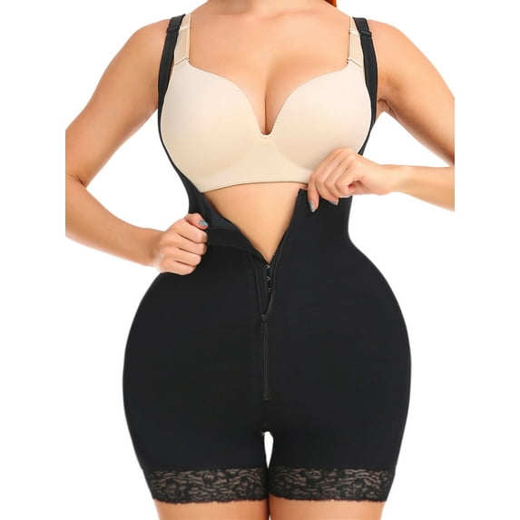 LapaPlus 2025 Double Tummy Control Bodysuit for Women Zipper Butt Lifter Shapewear S-6XL