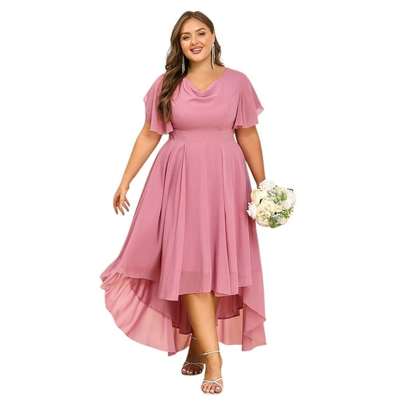 LapaPlus XL-6XL Womens Formal Dress Plus Size Evening Party Wedding Guest Bridesmaid Long Dresses