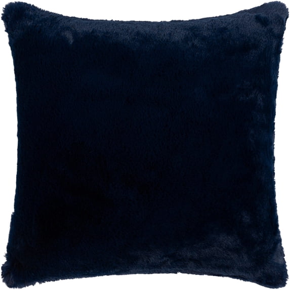 Lapalapa Faux Fur Modern Pillow Cover in Navy