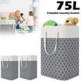 thumbnail image 1 of Lapalife 75L Laundry Basket with Handle, Freestanding Laundry Hamper Collapsible Clothes Toys Storage for Laundry Bathroom Bedroom, 1 Pack, 1 of 8