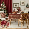 thumbnail image 1 of Lapalife Christmas Plaid Rectangle Tablecloth, Tartan Checkered Xmas Table Covers for Home Dining, Parties & Holiday Decor, 55"x 79", 1 of 7