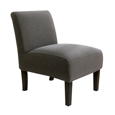 Lapalife Modern Stretch Armless Chair Cover Accent Chair Slipcover Slipper Chair Protector, Light Gray